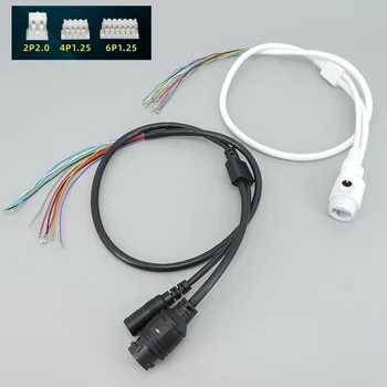 CCTV POE IP 네트워크 카메라 PCB 모듈 비디오 전원 케이블, 11 코어, RJ45 DC 암 커넥터 터미널, 방수 4/5(+) 7/8(-)