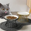 Cat Lift Bowl  Metal Stand Pet Food Snacks Feeding Elevated Feeder Kitten Puppy Dish Dog Supplies Accessories 2