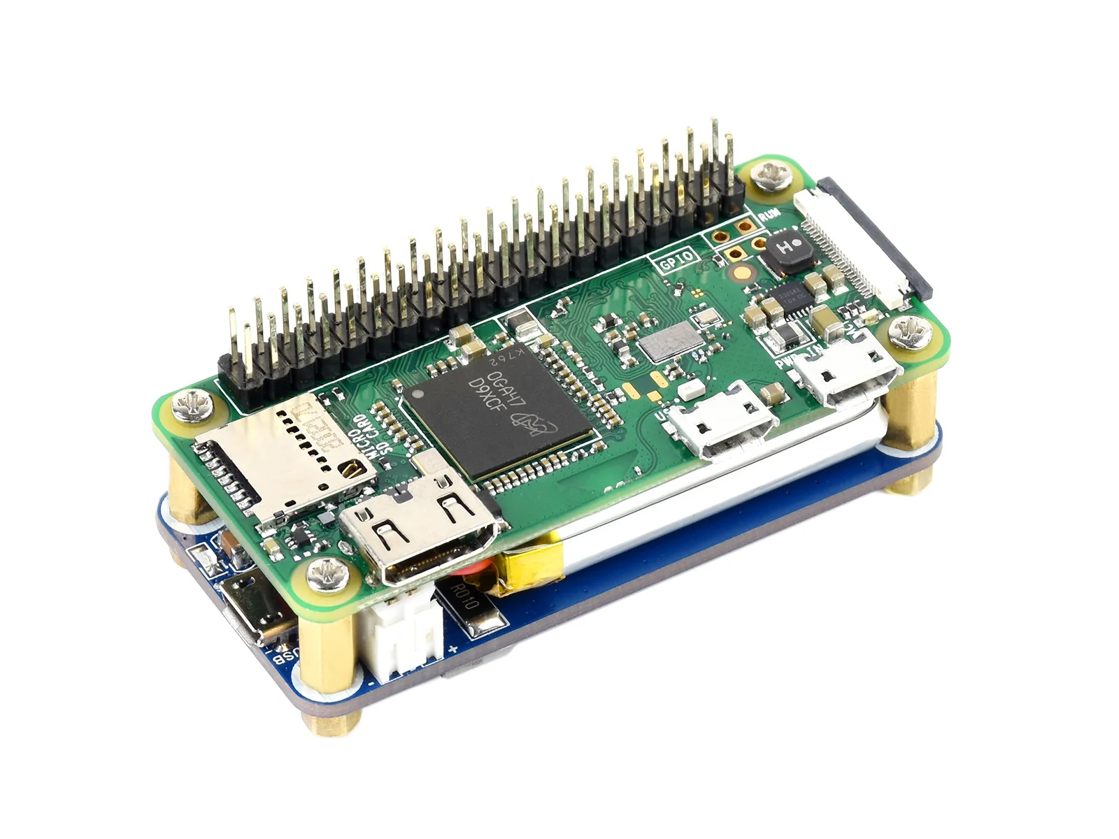 Waveshare UPS HAT (C) For Raspberry Pi Zero 5V Uninterruptible Power Supply