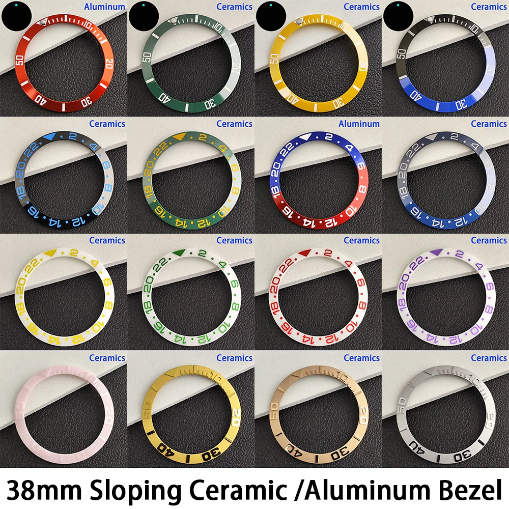 Premium 38mm Sloping Aluminum-Ceramic Bezel Insert