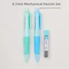 2pcs Mechanical Pencils Set with Pencil Lead 2.0/0.7/0.5mm Retractable Non Sharpening Pencils 5