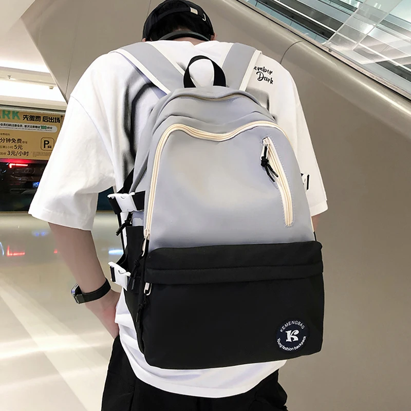 

Fashion Female Rucksack Nylon Women Backpacks For Teenagers Boys Girls College Student Cool Knapsack Light Color School Bookbags