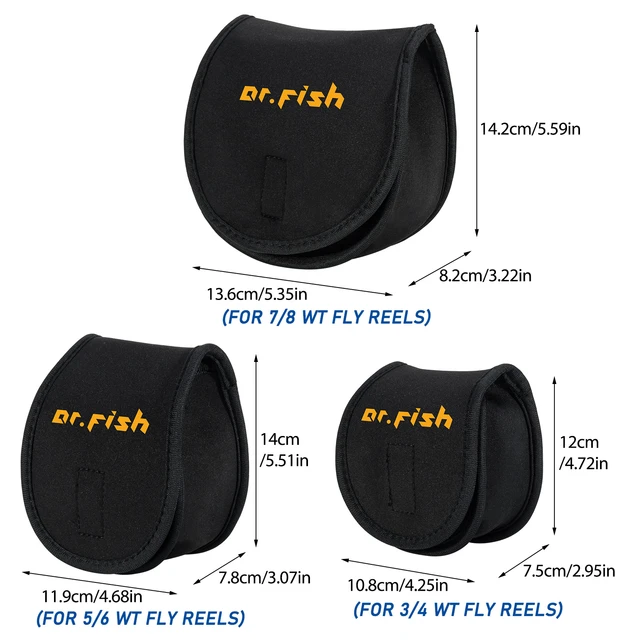 Fly Fishing Reel Bag Protective Case Cover Baitcasting Fishing