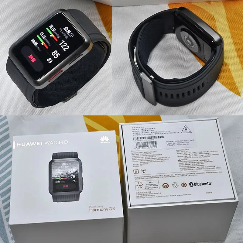 화웨이 워치 D 손목 ECG 혈압 녹음기, 지능형 혈압 측정, 건강 모니터, 스포츠 팔찌,