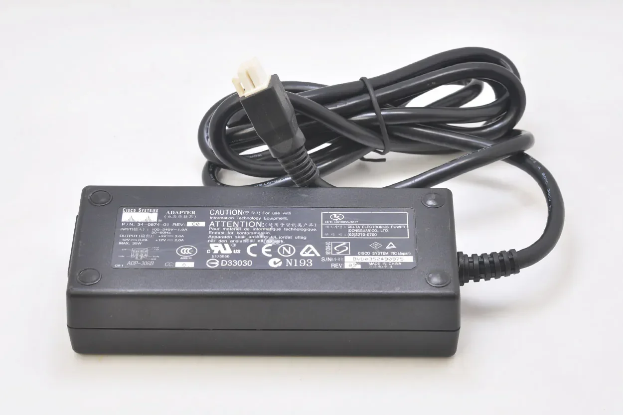 

Original Power adapter Ac DC ADP-30RB Molex 6pin 34-0874-01 D For Casio Router 1720 506/1700/1720/1721