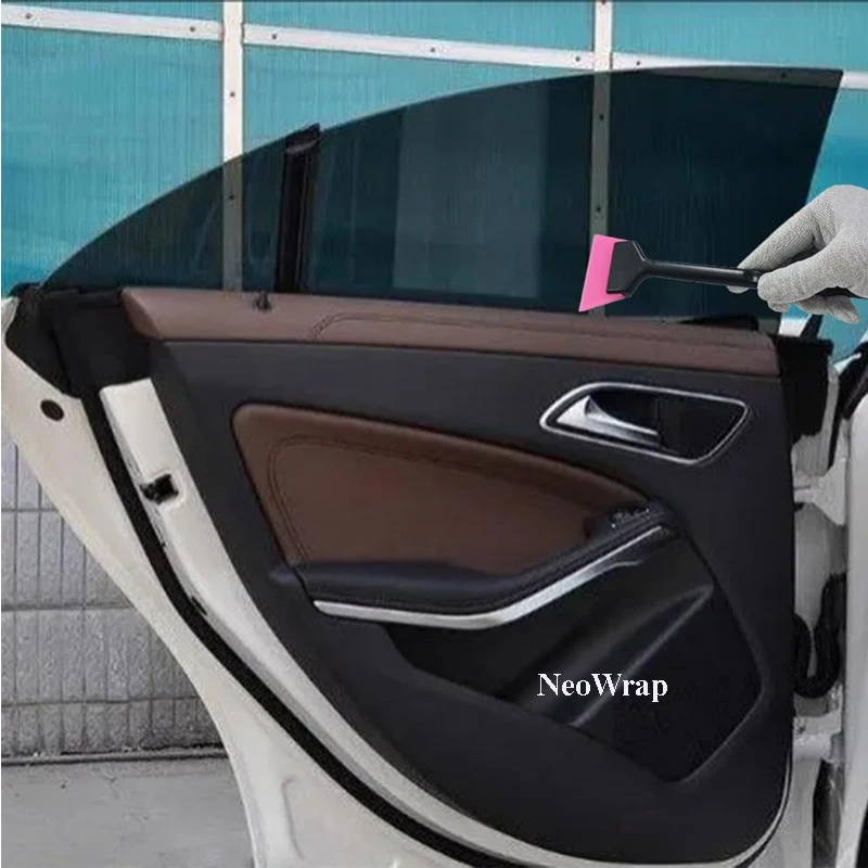 Mini Window Tint Squeegee Car Windshield Glass Quarter Wiper Soft Rubber Blade Corner Film Installation Scraper
