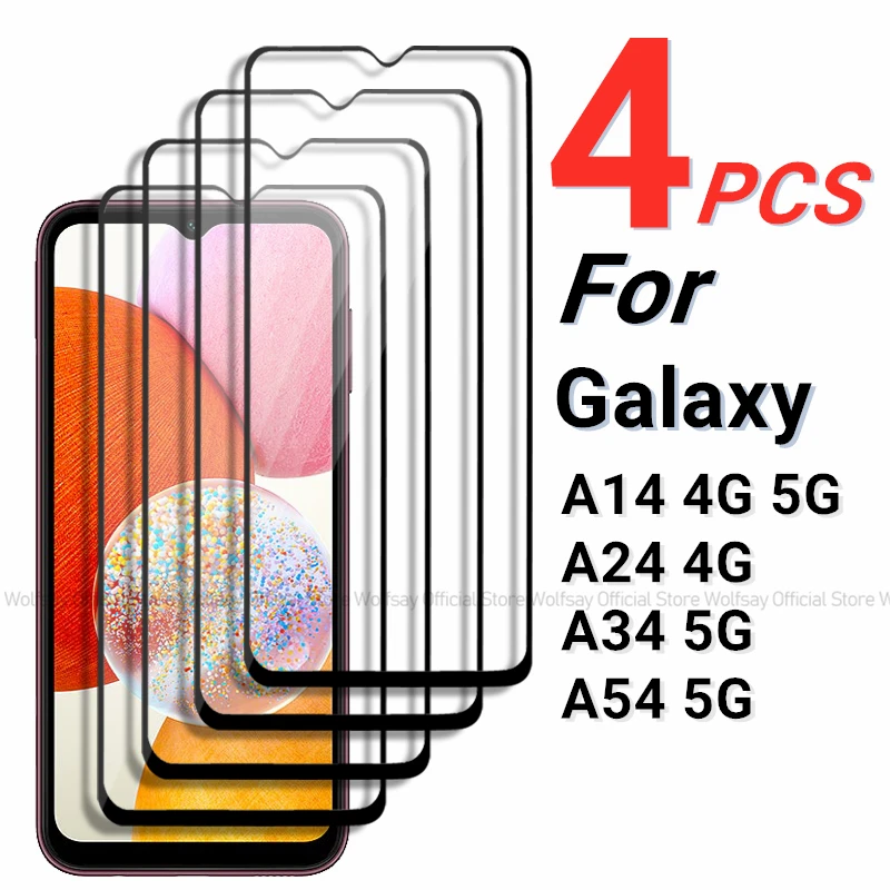 Premium Tempered Glass Screen Protector – Full Glue Cover, 2/4 Pack