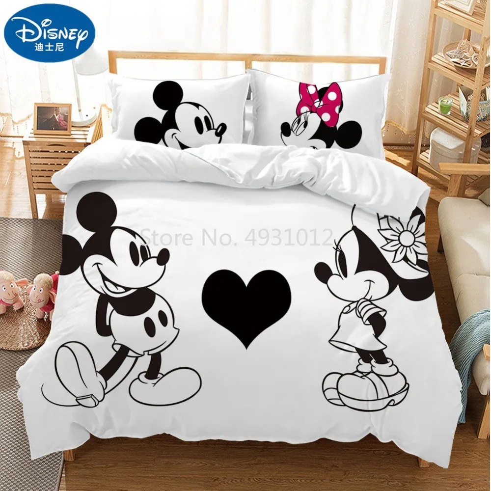 Mickey Mouse Quilt Doona Duvet Cover Set Bedding Boys Girls Kids Toys Disney New 