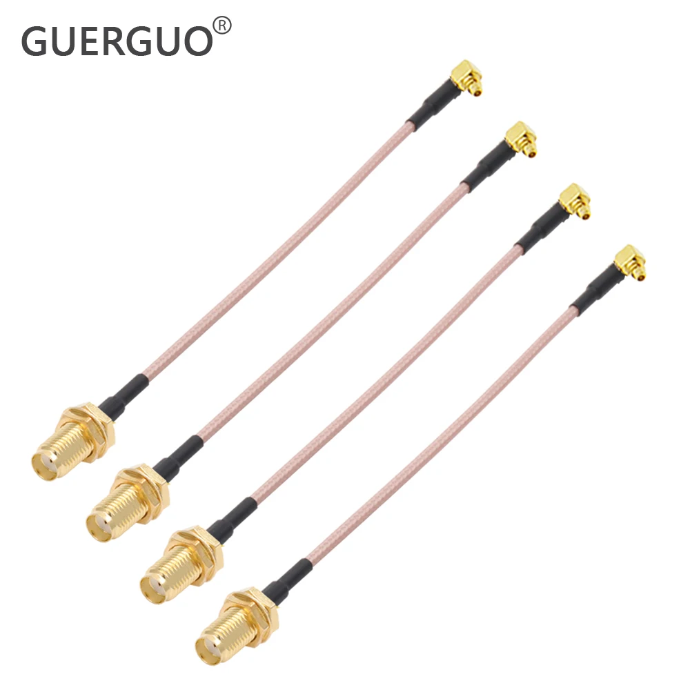 

2PCS/lot SMA MMCX Pigtail Cable Right Angle MMCX Male to SMA Female Right Angle Plug RG316 Pigtail RF Coaxial Extension Cable