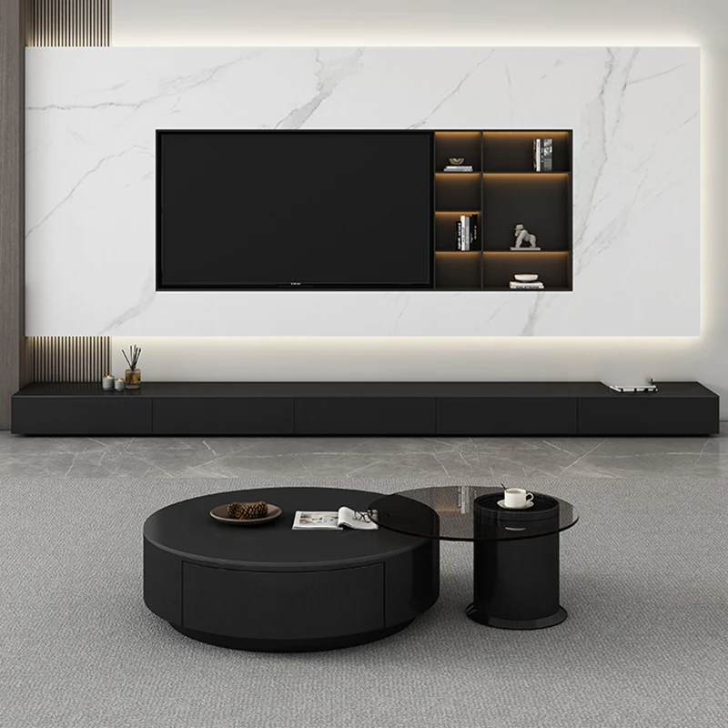 

Living Room Salon Tv Cabinet Monitor Stand Theater Nightstands Floating Entertainment Support Tv Sur Pied Luxury Furniture