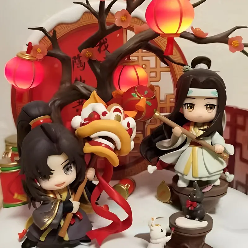 

Anime The Untamed Grandmaster Of Demonic Cultivation Nendrods Wei Wuxian Lan Wangji Mo Dao Zu Shi Figurine Doll Gift Xmas Toys