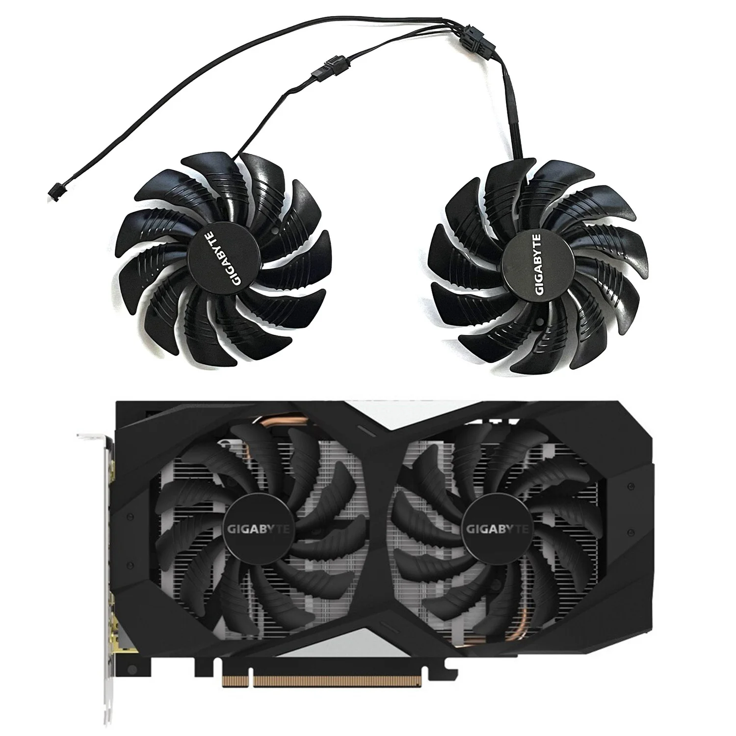 para Gigabyte Rtx 2060 2070 1650 1660 ti Super Energia Eólica oc 6g fã da Placa Gráfica T129215su Pld09210s12hh 88 mm dc 12v 0.5a