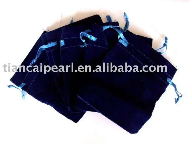 

500PCS 9x12cm Dark Blue Velvet Bags Jewelry Bags Gift Bags