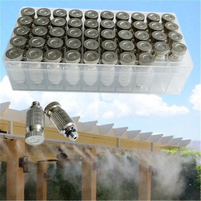 

A07 Thread 3/16 high pressure fog nozzle misting nozzles humidifier mist sprayers anti-drip fine dry fog for mist cooling system