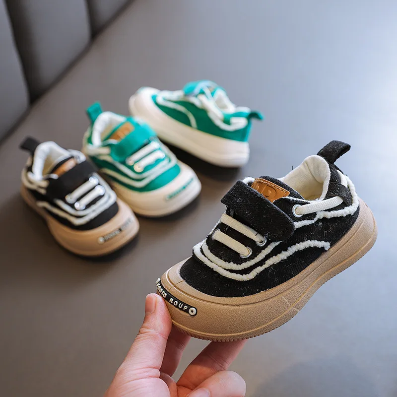 

Spring Autumn Kids Casual Shoes Solid Color Children's Canvas Shoes Infant Toddler First Walkers Fashion Sneakers