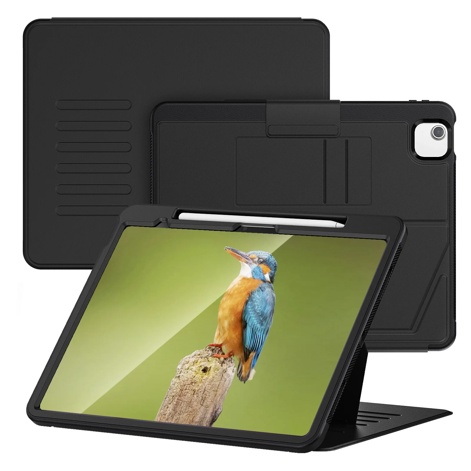 Premium Business Style Protective Magnetic PU Leather Tablet Case with Pen Slot