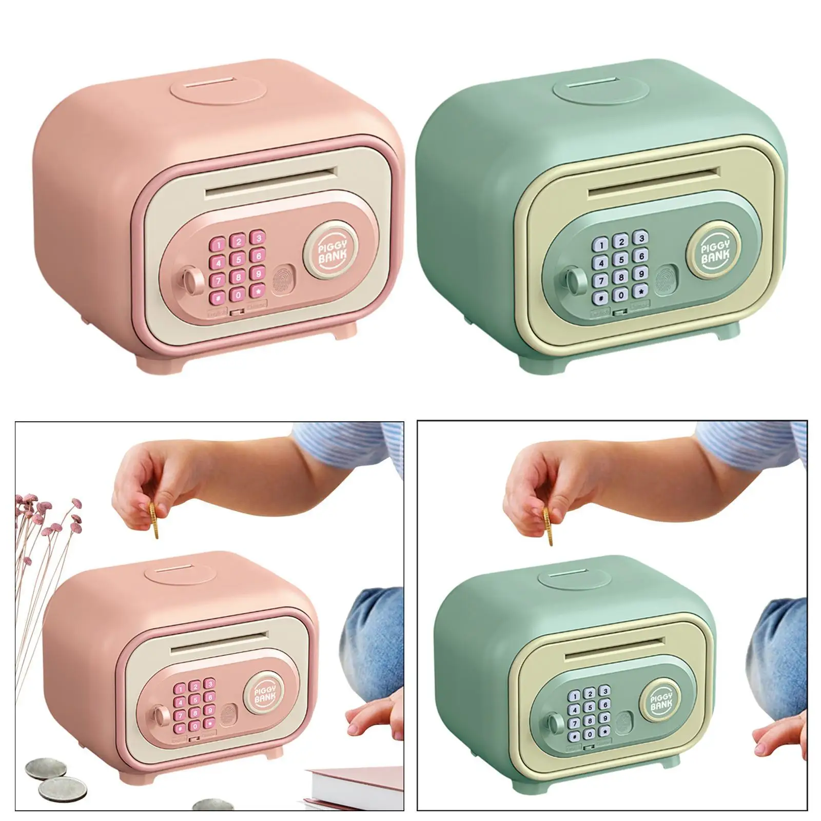 Electronic Piggy Banks ATM Savings Bank Personal Password & Simulation