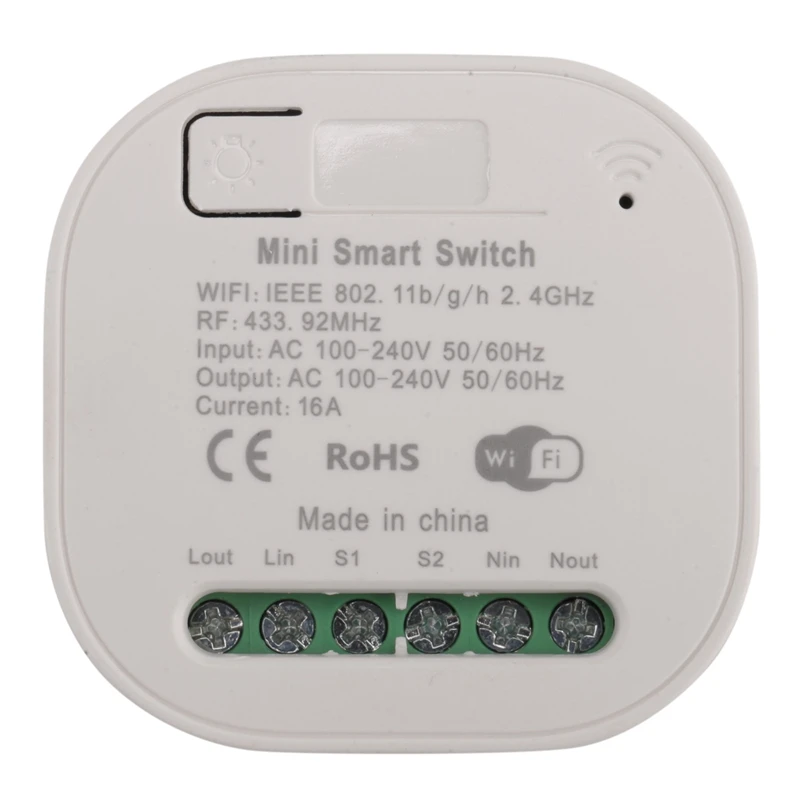 

Tuya WIFI RF433 Receiver 16A Wifi Smart Wireless Switch 433Mhz Remote Control Smart Timer Switch For Alexa Google Home Durable