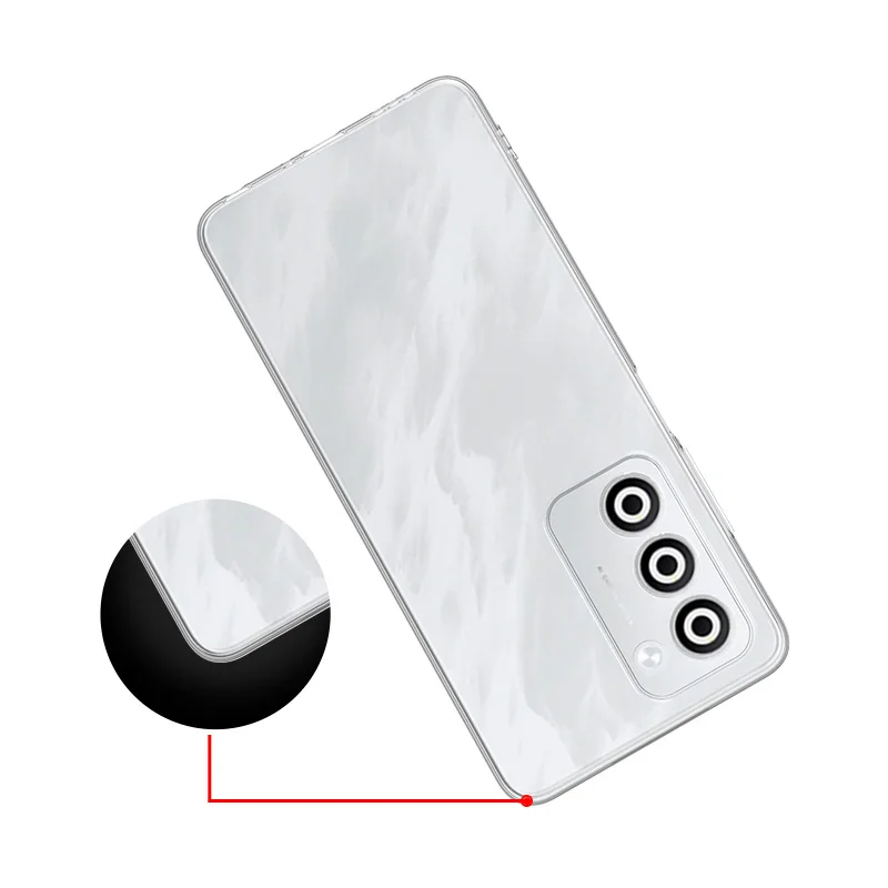 Ultra-Thin Transparent TPU Soft Back Cover - Clear Protective Bumper Case