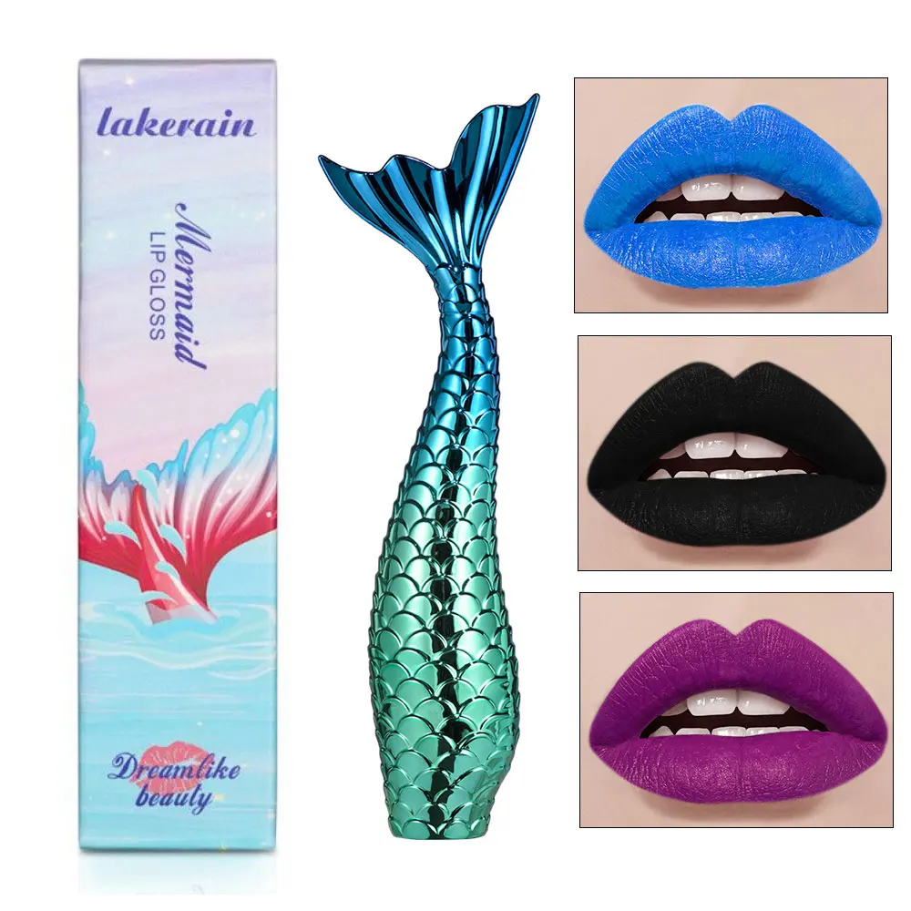 12Colors-Mermaid-Lip-Gloss-Matte-Velvet-Liquid-Lipstick-Waterproof-Long ...