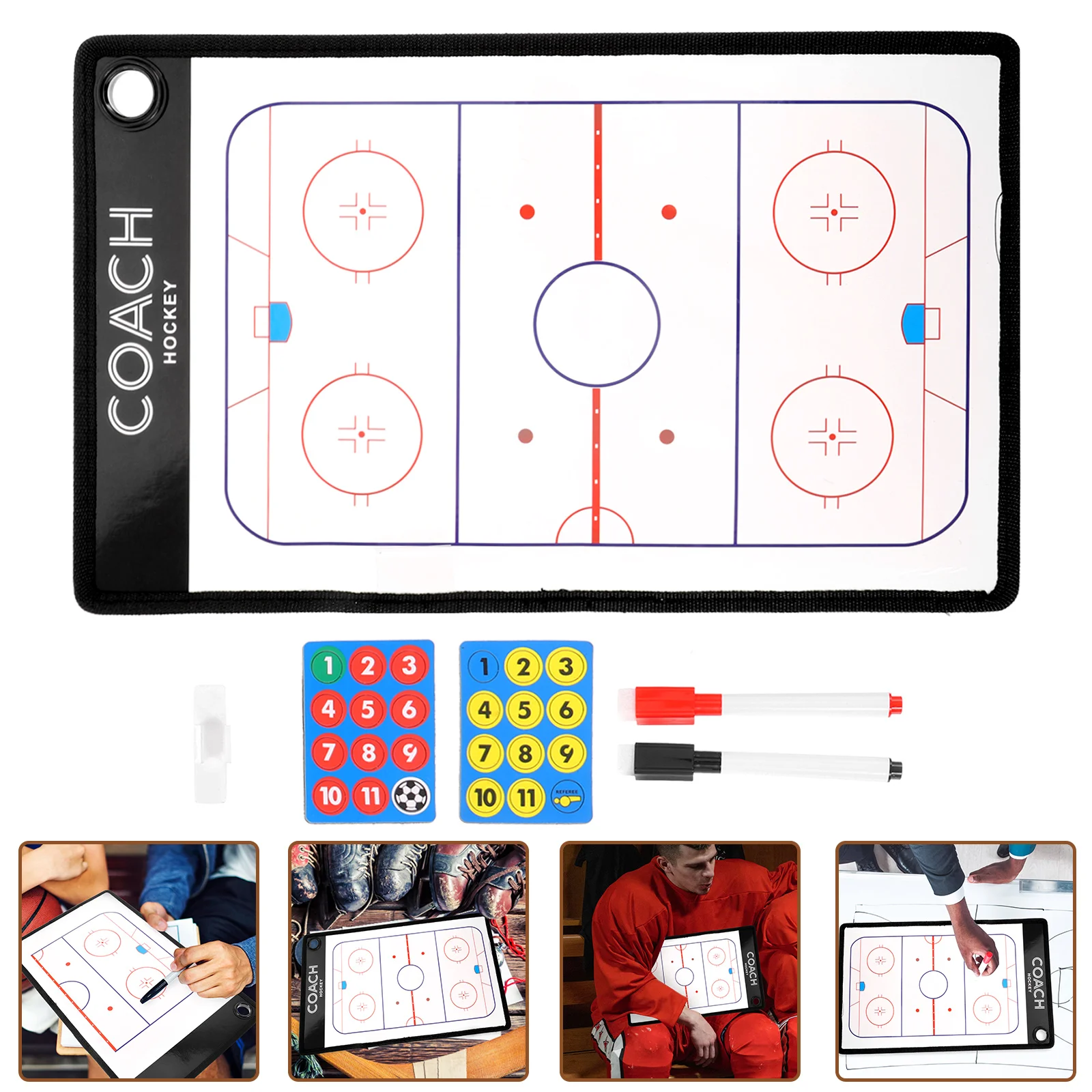 

Board Ice Hokey Clipboard Tool Training Reusable Hockey Pvc Sports Supply