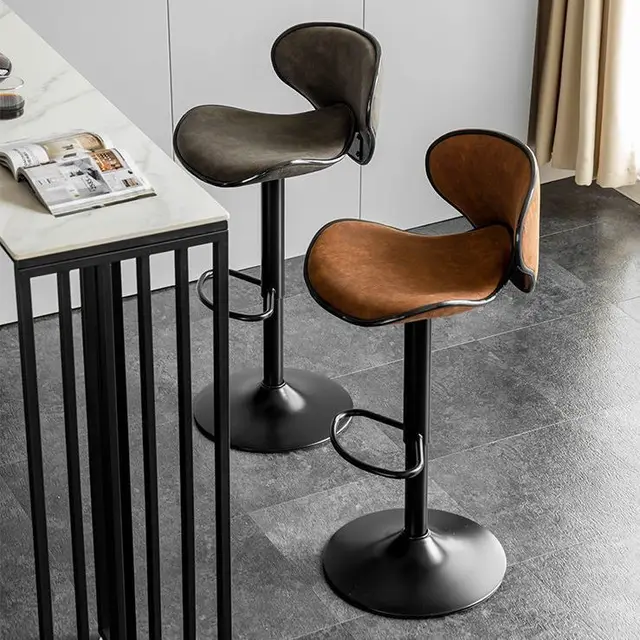 Modern Nordic Bar Chair - Light Luxury Design