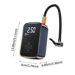 Enhanced Portable Electric Air Pump - Rapid Tire and Ball Inflator (Black)