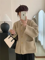 Plus Size Double-Sided Nylong Short Coat Women's Loose Fit Anti-Ball Summer Hot Sale Of The Season Korean Style Casual High W...