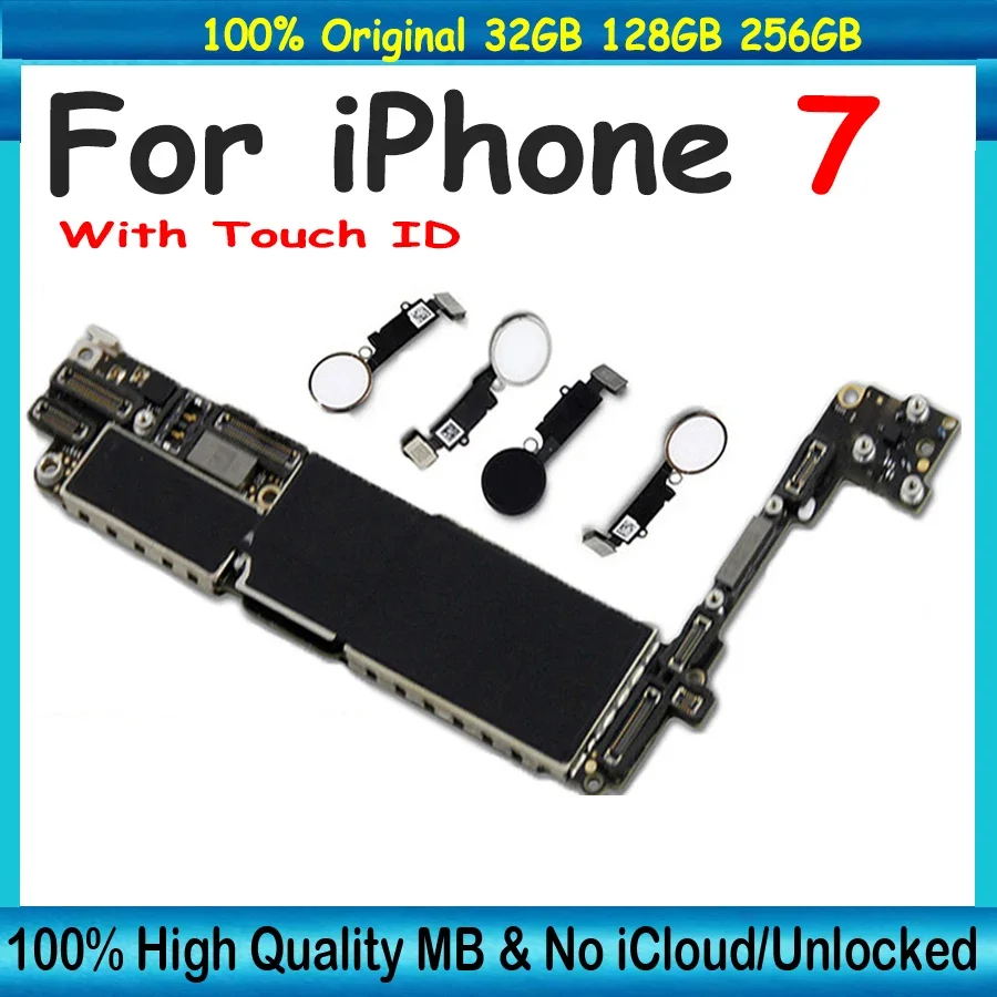 256gb Iphone 32gb Motherboard 100% Original Unlocked For IPhone