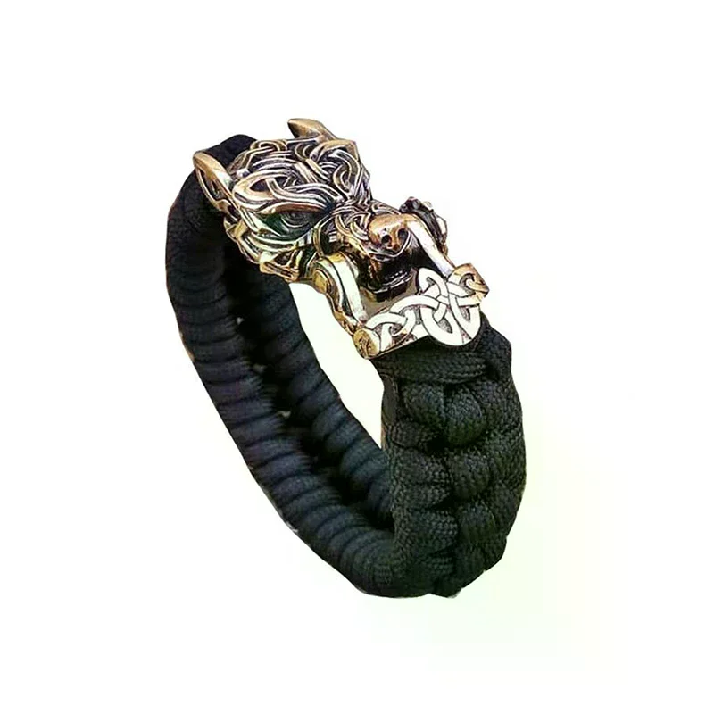 DIY Accessories For Personality Couple Bracelet Weaving Paracord Multifunction Buckle Brass Outdoor Small Tool