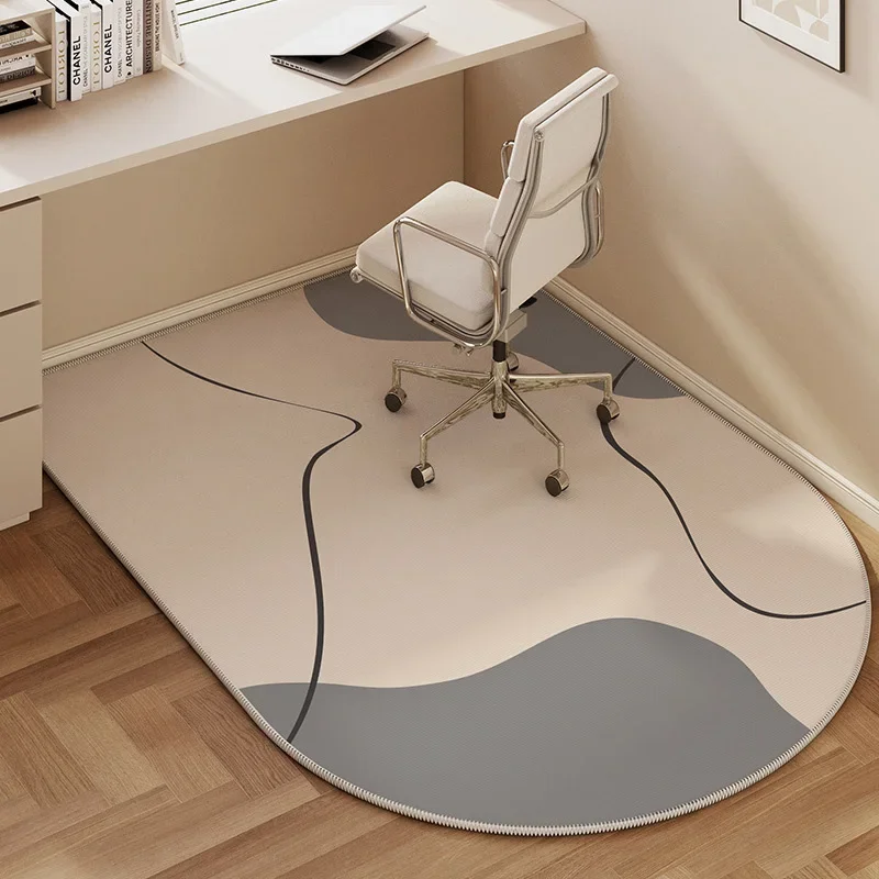 Computer Chair Floor Mat Half Circle Carpet Swivel Pulley Chairs Anti-scratch Foot Mats Bedroom Study Desk Non-Slip Rug