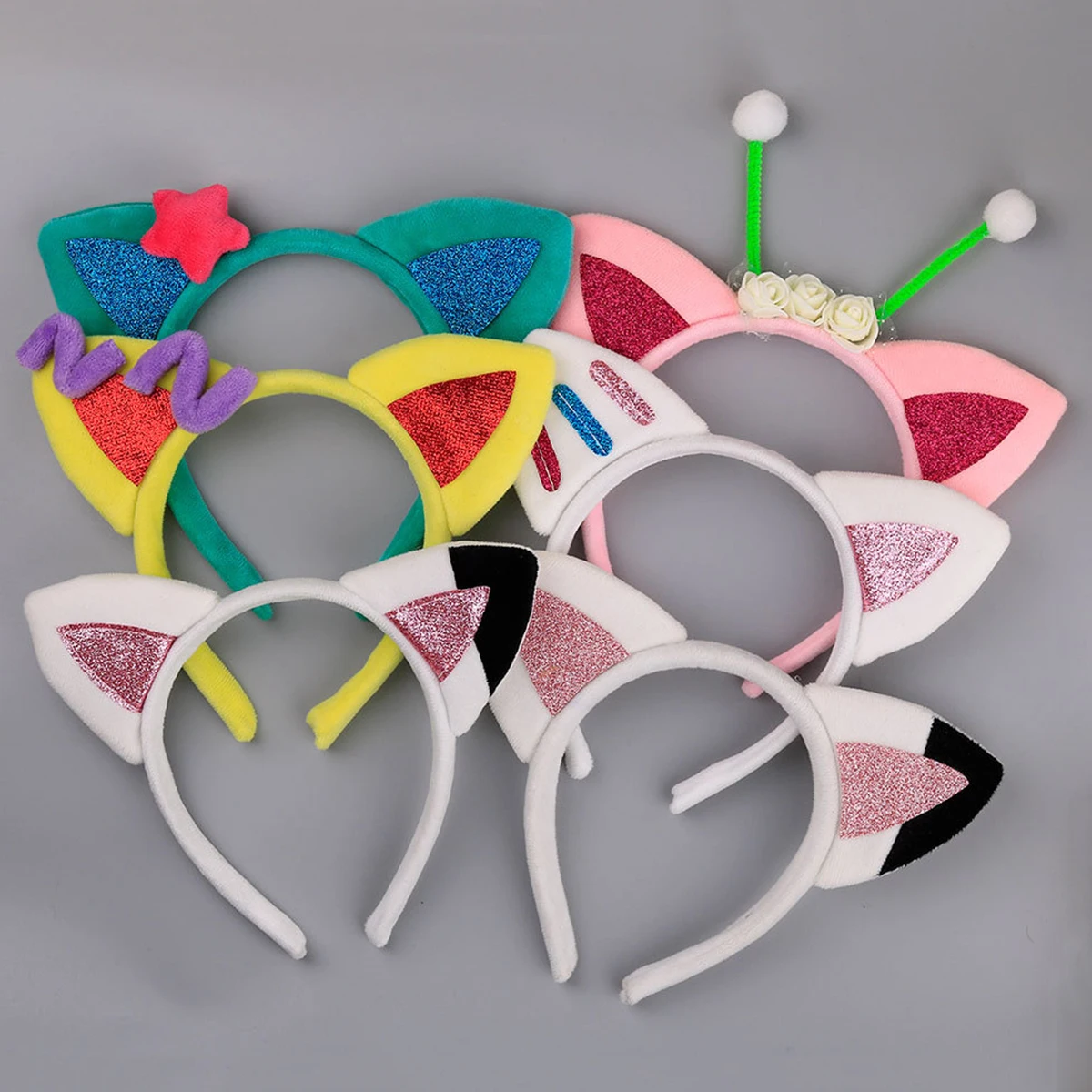 

Fashion Animals Ears Headband Cartoon Plush Hair Band Cosplay Birthday Party Headband Gift