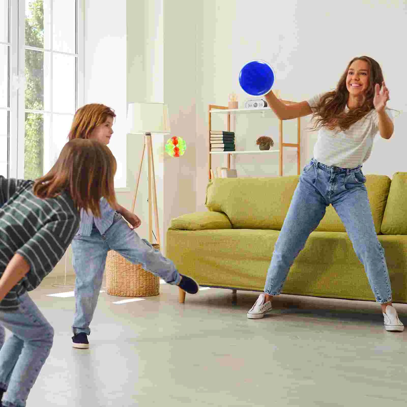 Toy Sticky Cricket Sucker Ball Throw and Catch Interactive Toy Stick Ball for Children Blue Stick Sticky Ball 2