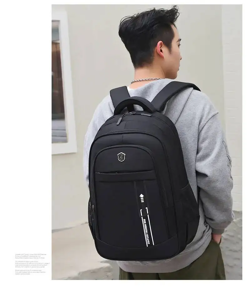 Männer Mode Pendeln Multi-fach Doppel Schulter Taschen Casual Laptop Tasche Outdoor Wandern Oxford Tuch Rucksack – Detail 24