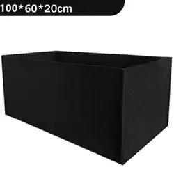 Garden Planting Felt Bag with Handles - Rectangle Multi - size Nursery Pot for Vegetables and Potatoes (100x60x20cm)