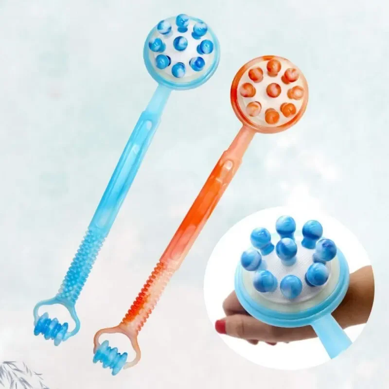 Extensible Massage Dual-Side Hammer Multifunction Shoulder Neck Back Massager Tools Fitness Relieve Tension Massage Roller Stick