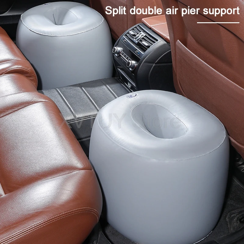 Portable Camping Mattress Car Air Inflatable Travel Bed Multi Functional Sofa Pillow Outdoor Sleeping Pad for Auto Back Seat 3