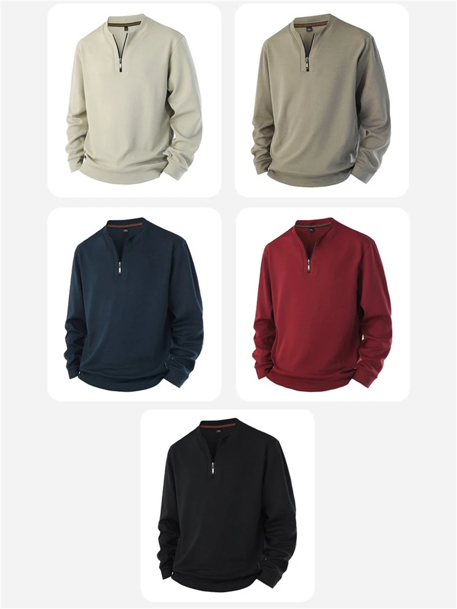 8XL Plus Size Sweatshirts Men Spring Autumn Zipper Design Sweatshirt Fashion Casual Pullover Male Big Size 8XL