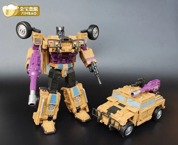 Jinbao Bruticus G1 GT Transformation Action Figure Toy Masterpiece Movie Model Oversized Warbotron 43cm Deformation Car Robot