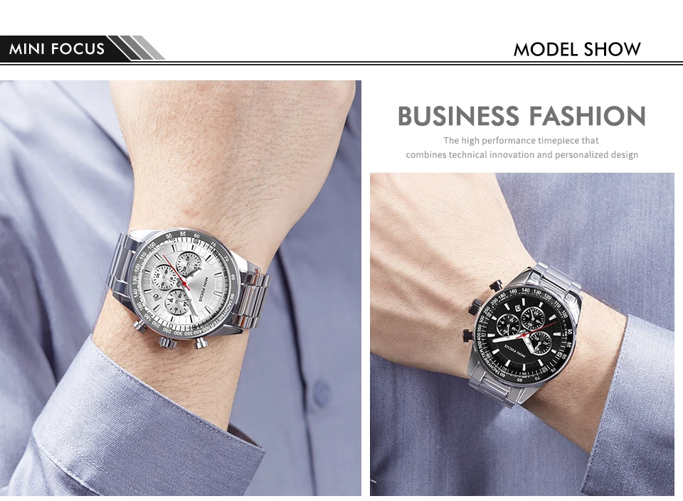 MINI FOCUS Quartz Watch for Men Waterproof_voghion.com