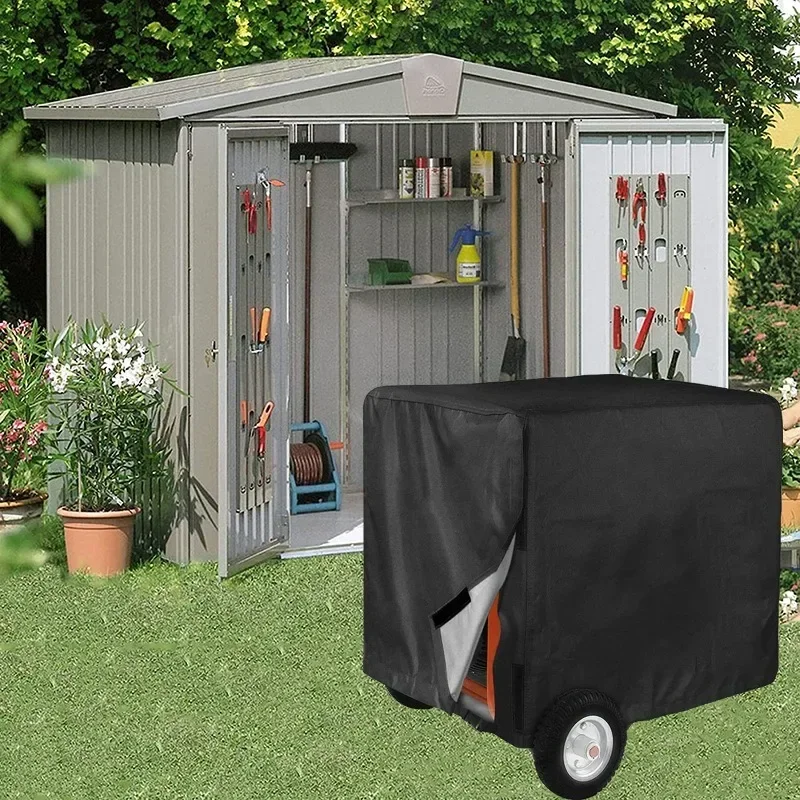 Generator Cover 210D Oxford Cloth Generator Cover Outdoor Generator Cover Height with Motor Protection