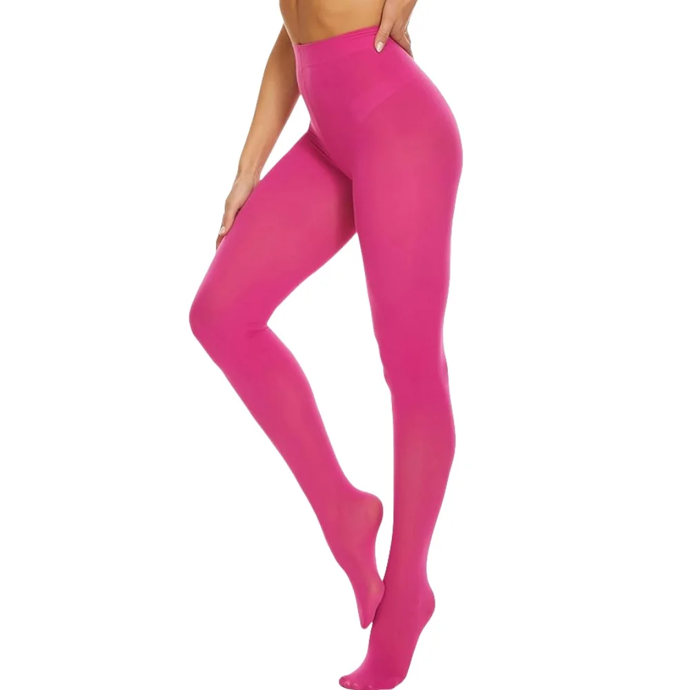Neue Frauen Sexy Strumpfhosen Candy Farbe Warme Strumpfhosen Mehrfarbige 80D Samt Strümpfe Frühling Herbst Super Elastische Hohe Taille Strumpf – Detail 3
