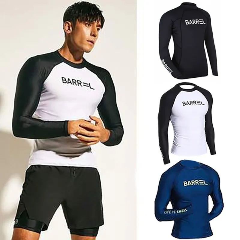Diving Suit Men Quick Drying Surfing Suit Outdoor Water Ski Split Long Sleeved Sun Protection Snorkeling Swimsuit surfing swimsuit