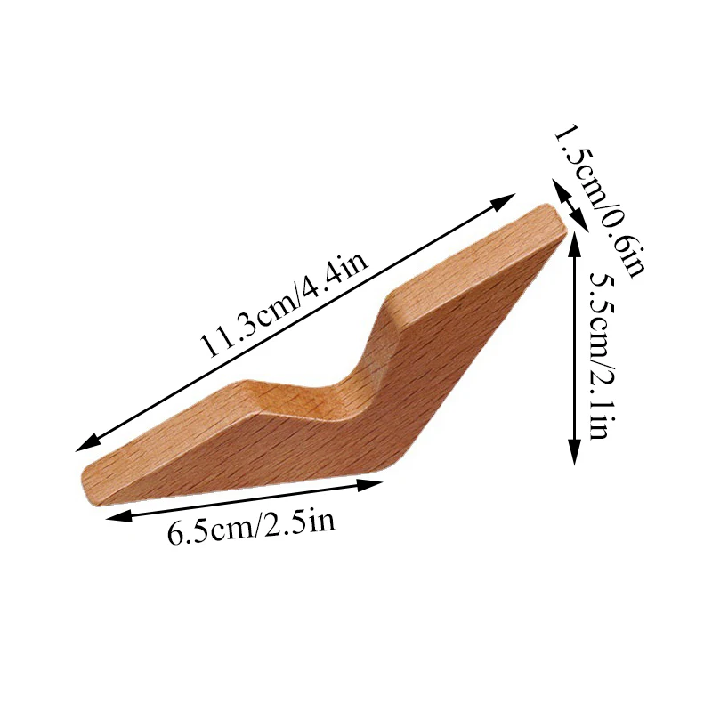 Creative Handmade Thumb Book Page Holder Book Expander Thumb Bookmark Wood Page Spreader Support Office Worker Reading book holder