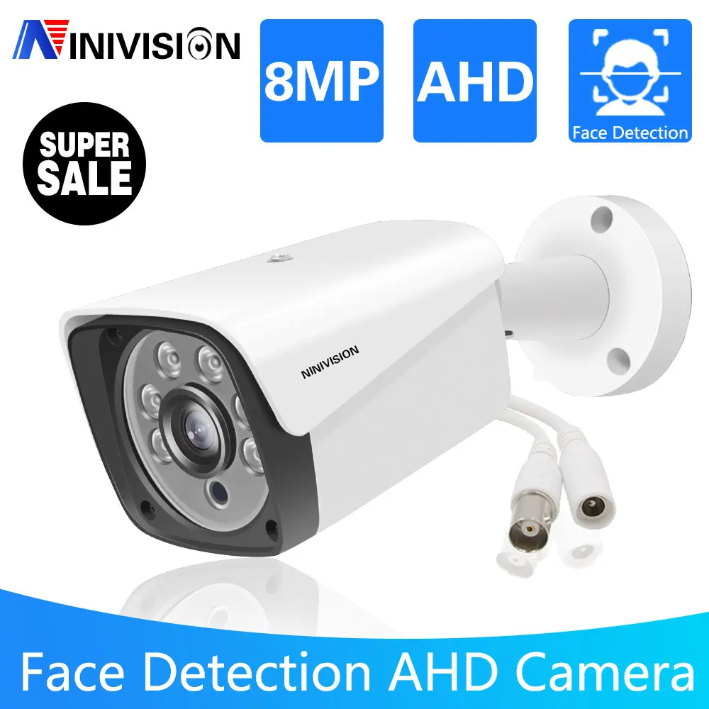 Wired CCTV 4K Analog ahd Camera HD Lens Outdoor Night Vision Video Surveillance Security Camera BNC 8MP For AHD DVR System 1080p security camera system analog ahd kits 8 4channel dvr recorder 2 4 6 8pcs 1920 1080p 2mp outdoor indoor video surveillance