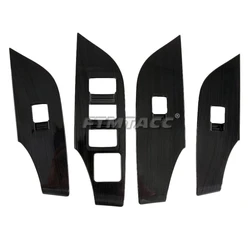 ABS Black Wiredrawing Gear Shift Panel Frame Cover Trim - Car Interior Accessory (Window Lift Switch)