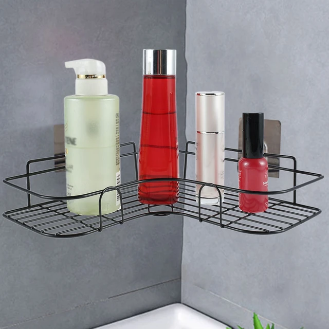 Adhesive Shower Shelf Organizer Wall Mounted Bathroom Shelf Corner Shower  Caddy No Drilling Shower Shelf for Inside Shower - AliExpress