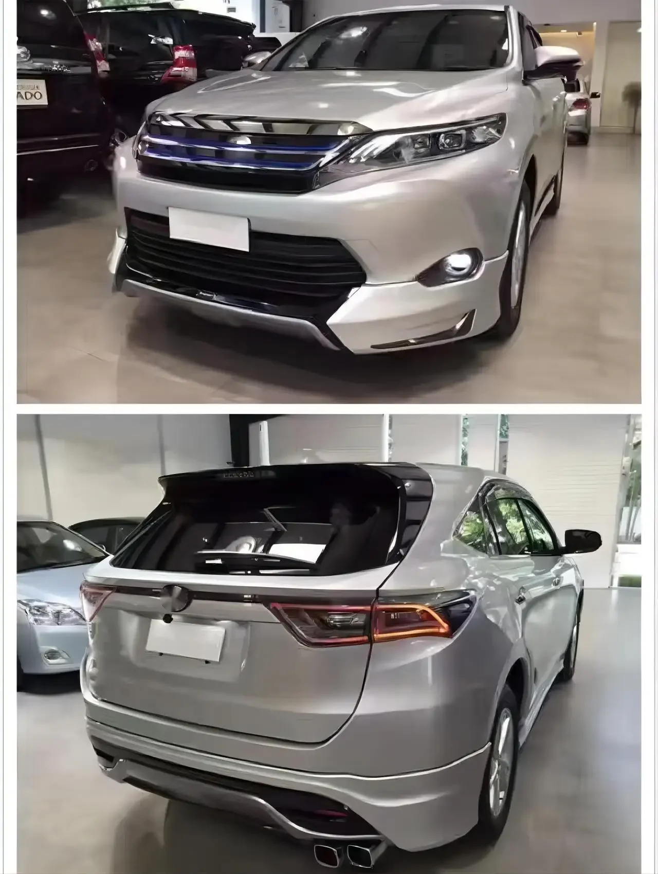 Auto Tuning Part Accessories Front Grill Body Kits for to Yo Ta Harrier 2014-to Modellista Style Small Body Kit Grill