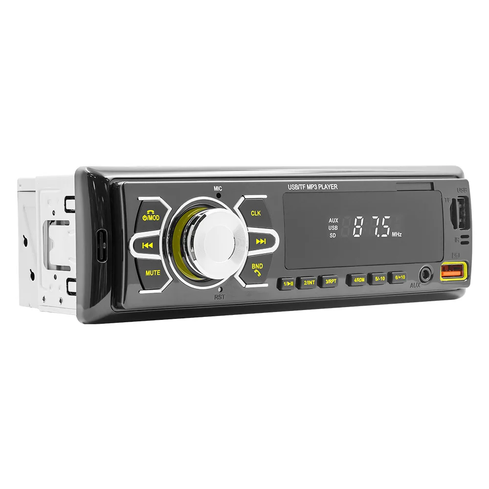 

Car Radio Audio 1din Bluetooth Stereo MP3 Player FM Receiver 60Wx4 With Remote Control AUX/USB/TF Card In Dash Kit