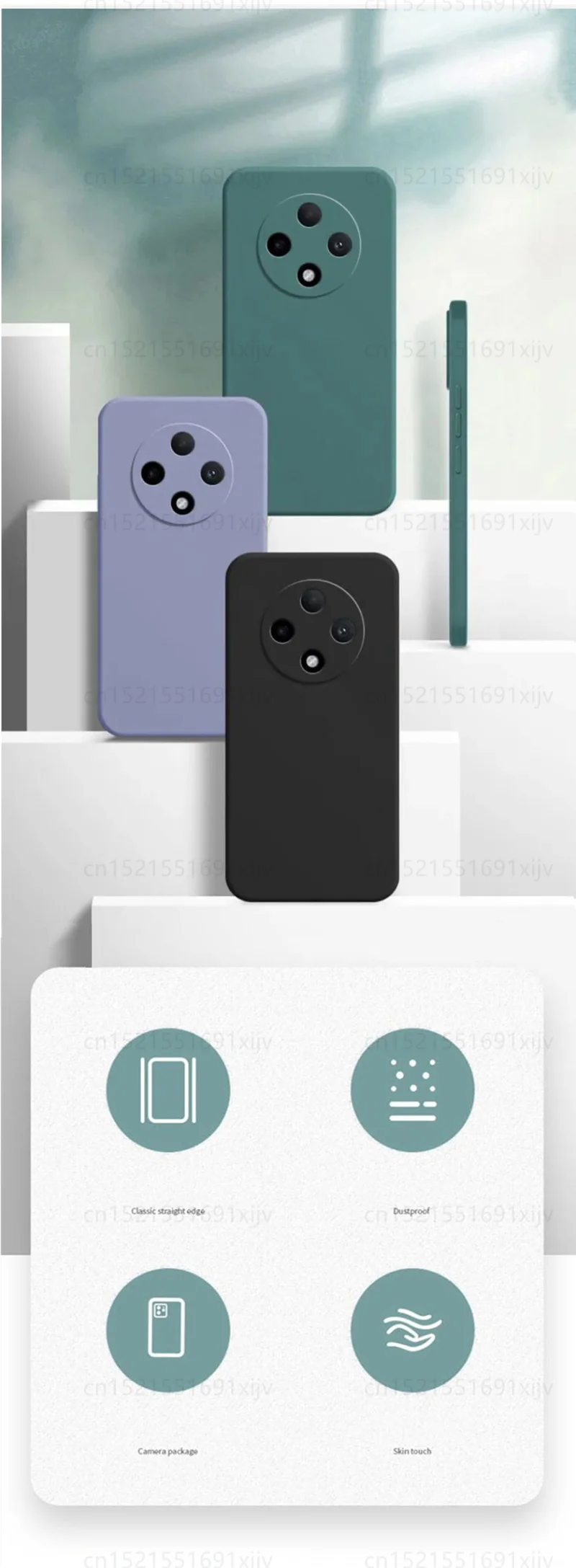 Für Poco C75 Fall Für Xiaomi Poco C75 Abdeckung Funda Coque Original Flüssigkeit Silikon Weiche TPU Telefon Stoßstange Poco C75 – Detail 1